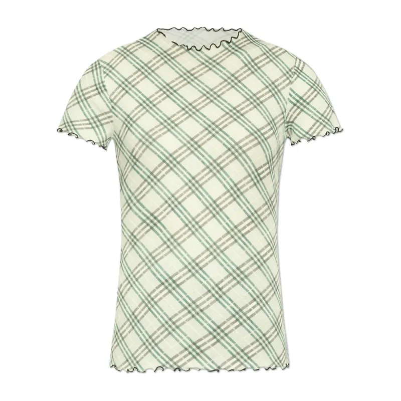 Burberry, Topp, Dam, L, Bomull, Topp med rutmönster