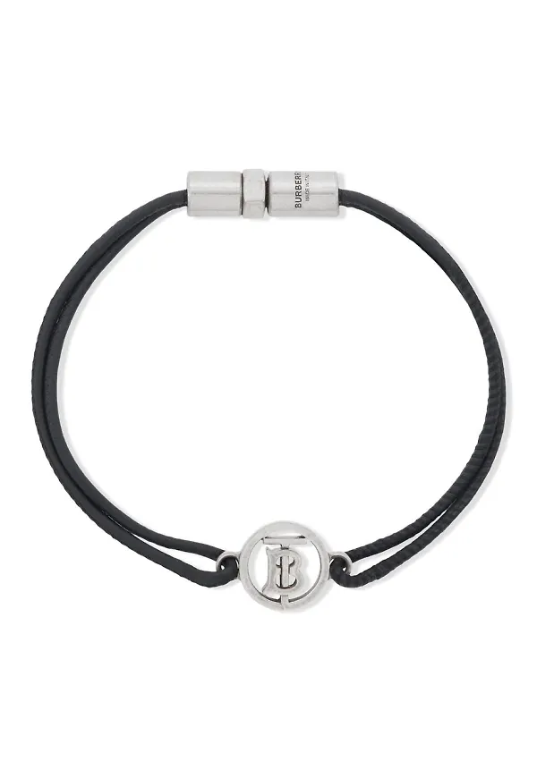 Burberry armband med monogram - Silverfärgad