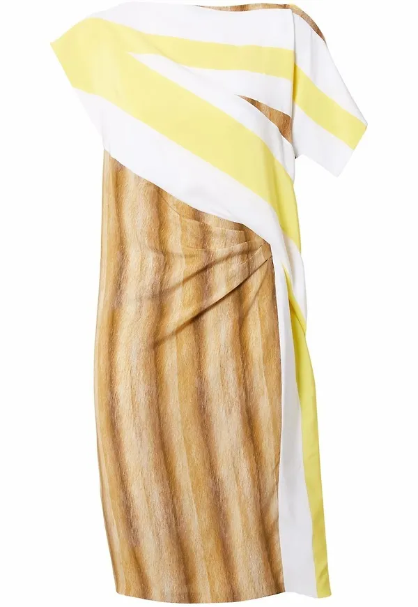 Burberry asymmetrisk klänning - Vit