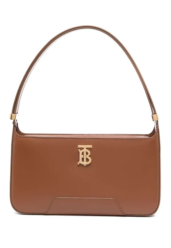 Burberry axelväska med plakett - Brun