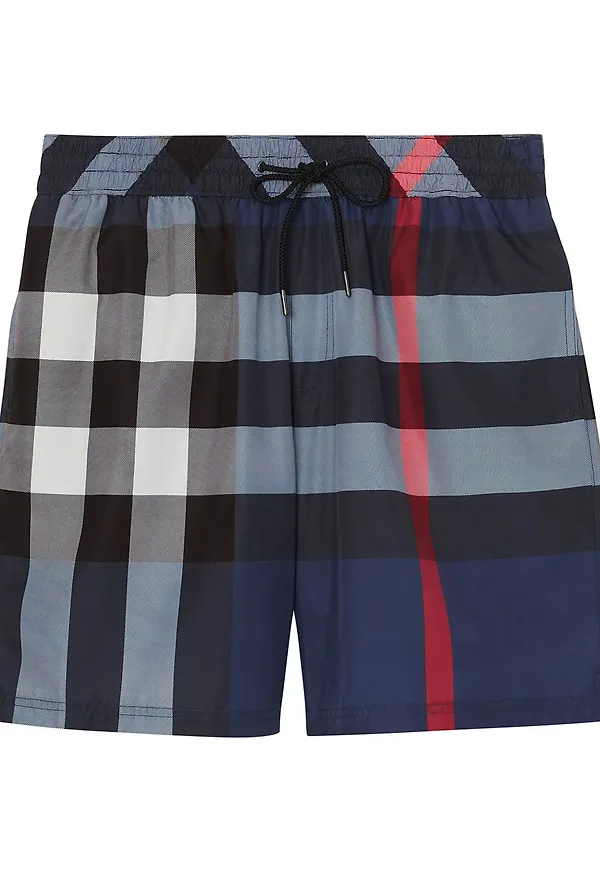 Burberry badbyxor med dragsko - Blå