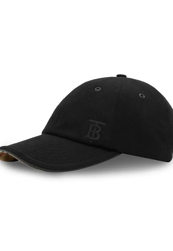 Burberry basebollkeps med monogram - Svart