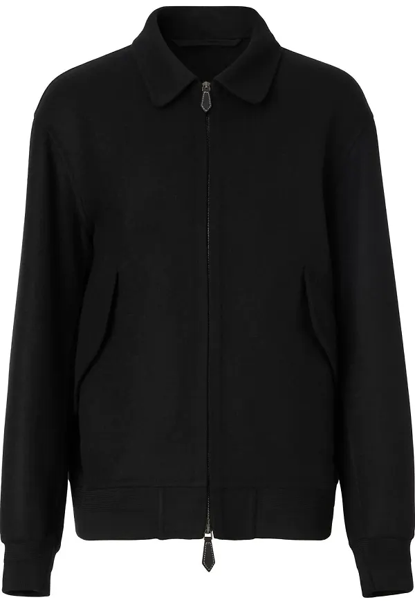 Burberry bomberjacka i kashmir - Svart