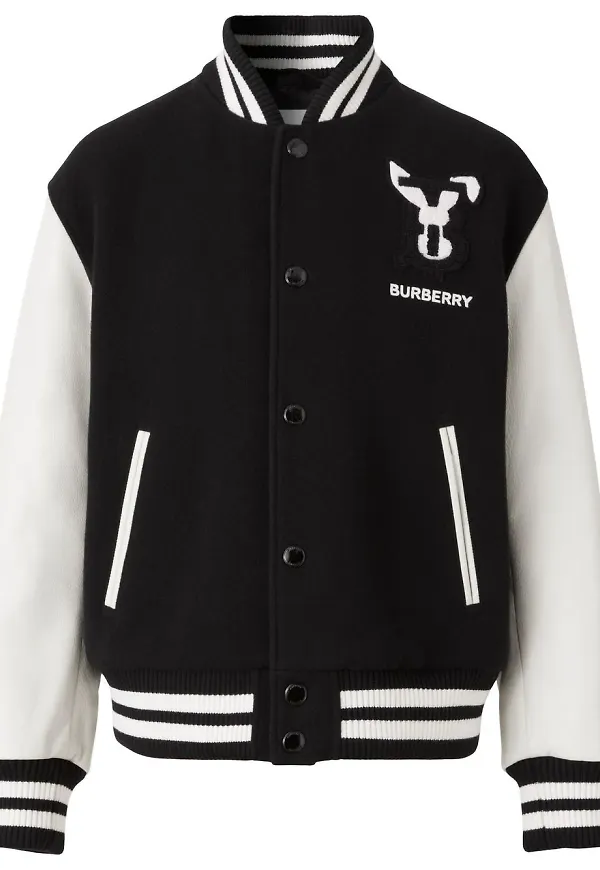 Burberry bomberjacka med applikation - Svart