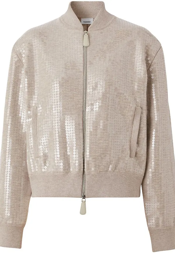 Burberry bomberjacka med paljetter - Neutral
