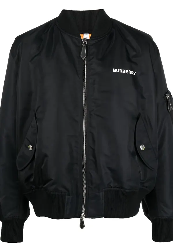 Burberry bomberjacka med rådjurstryck - Svart