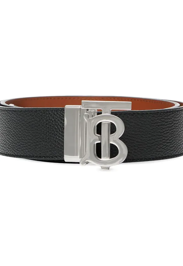 Burberry bälte med monogram - Svart