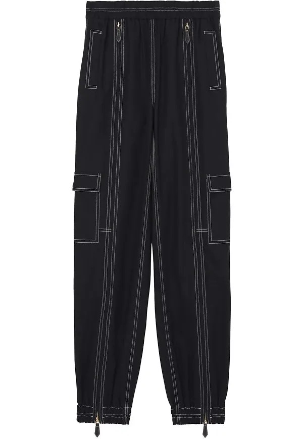 Burberry cargobyxor med stygndetalj - Svart