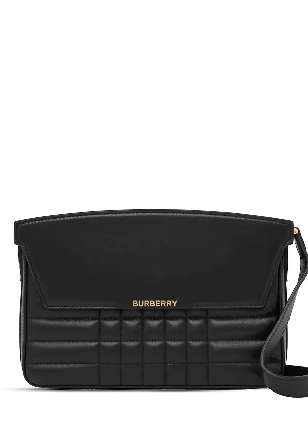 Burberry Catherine quiltad axelväska - Svart