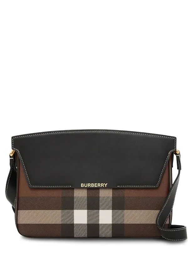 Burberry Catherine rutig axelväska - Brun