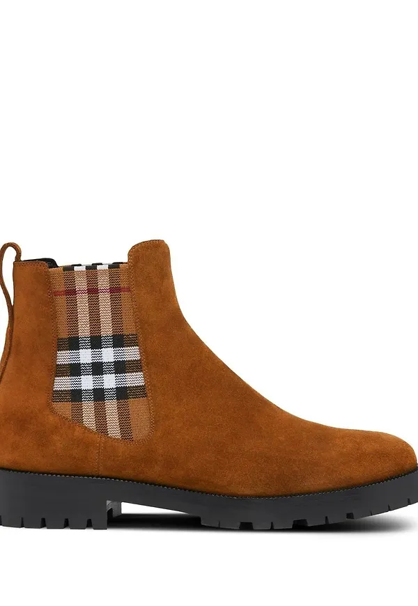 Burberry Chelsea-boots i mocka - Brun