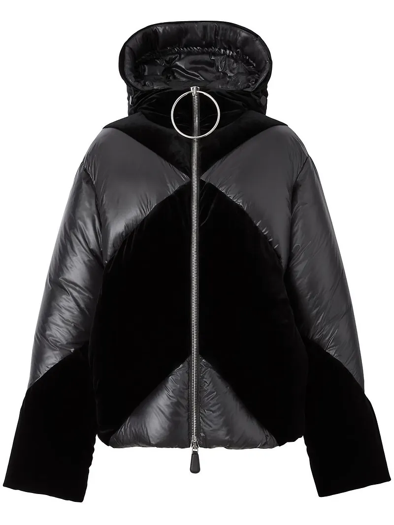 Burberry chevronmönstrad dunjacka - Svart