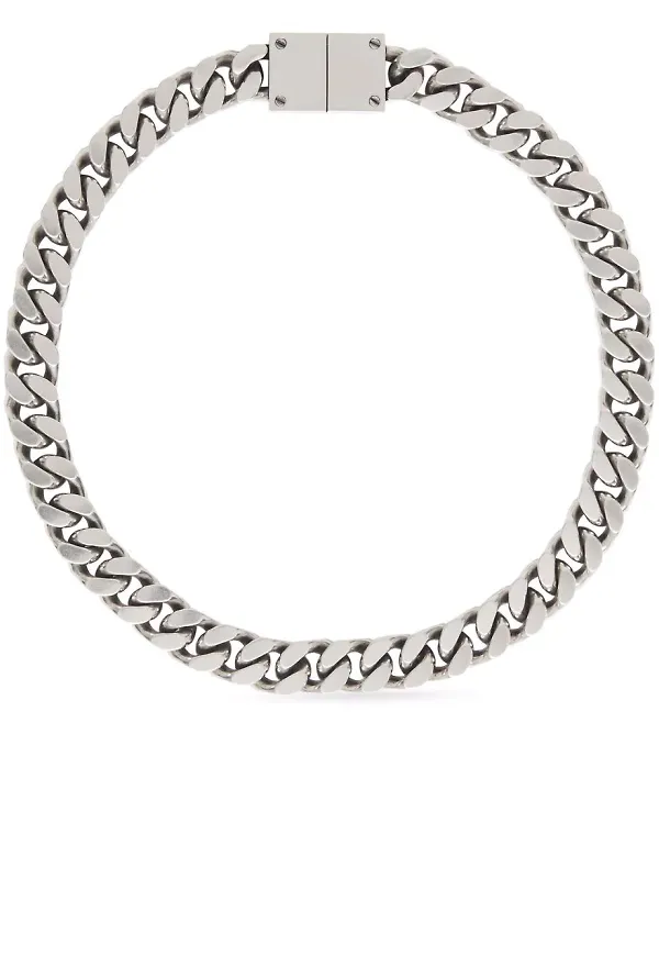 Burberry Curb kedjehalsband - Silverfärgad