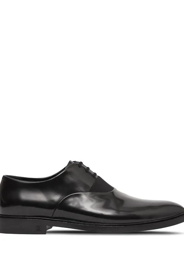 Burberry derbyskor med panel - Svart