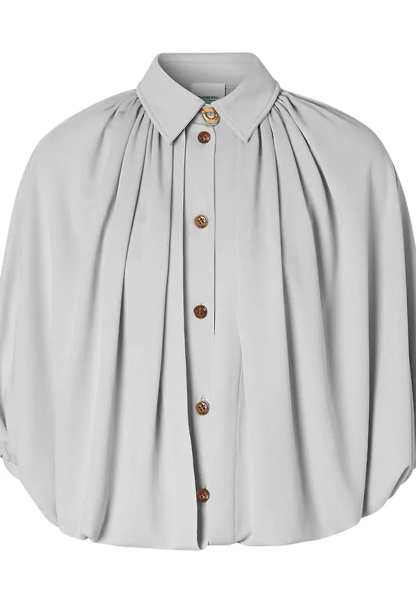 Burberry draperad skjorta - Grå