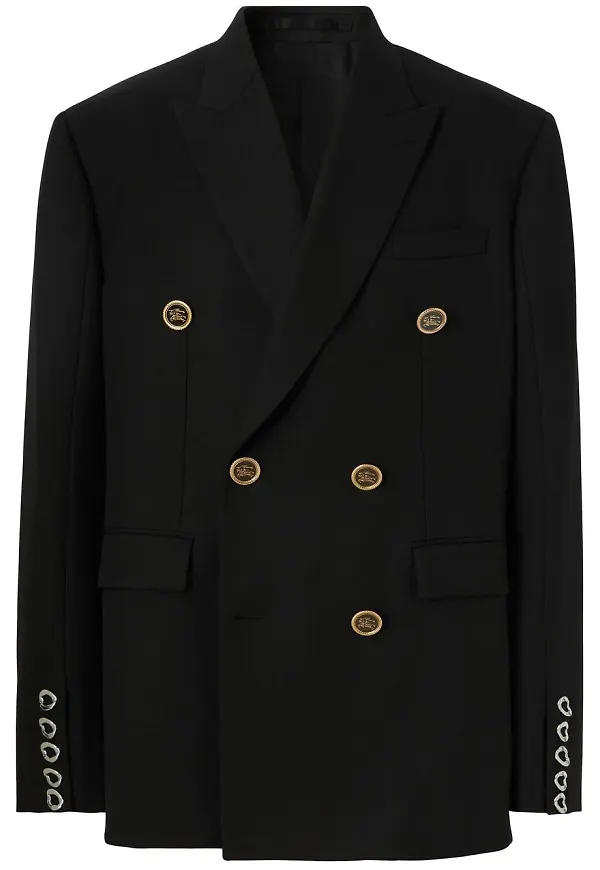 Burberry dubbelknäppt kavaj - Svart