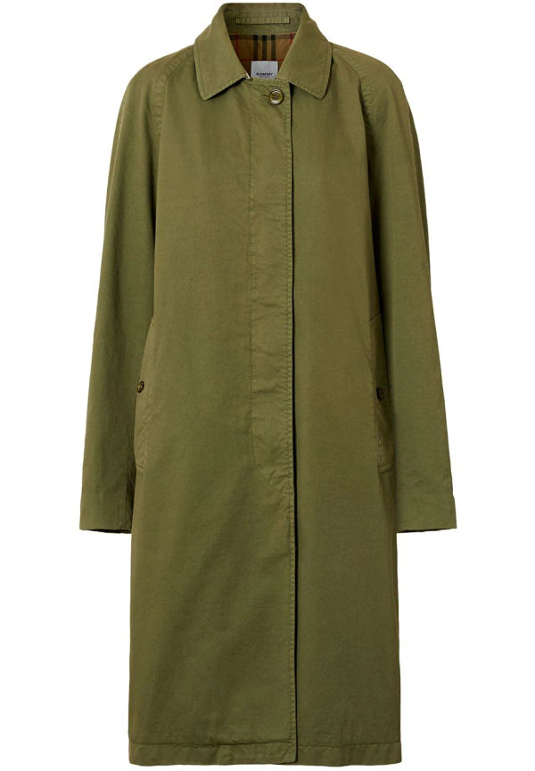 Burberry enkelknäppt bilrock - Grön