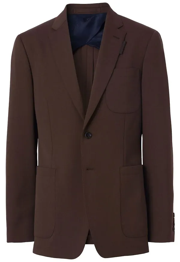 Burberry enkelknäppt blazer - Brun