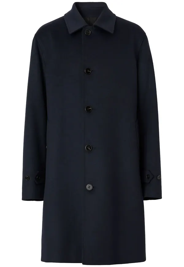 Burberry enkelknäppt kappa - Blå