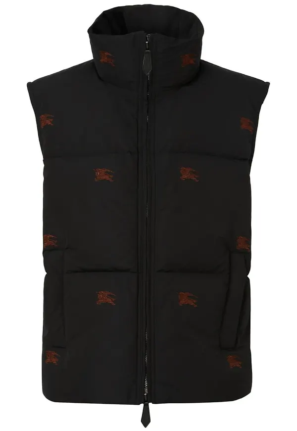 Burberry Equestrian Knight väst - Svart