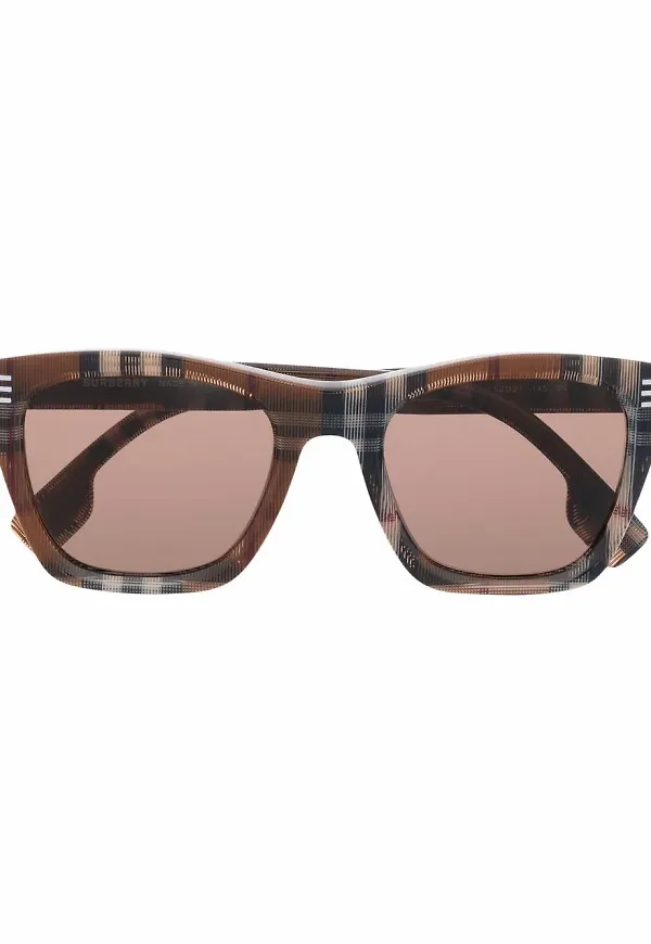 Burberry Eyewear fyrkantiga solglasögon - Brun