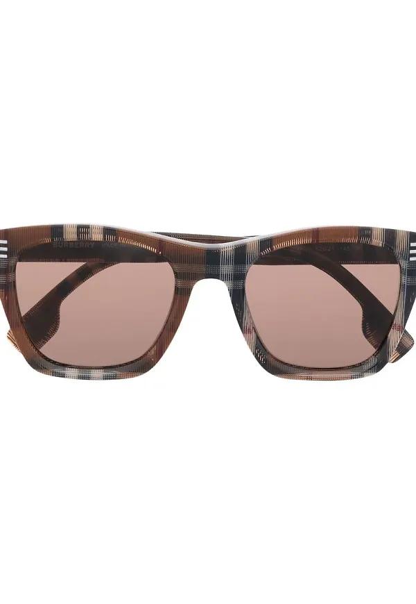 Burberry Eyewear fyrkantiga solglasögon - Brun