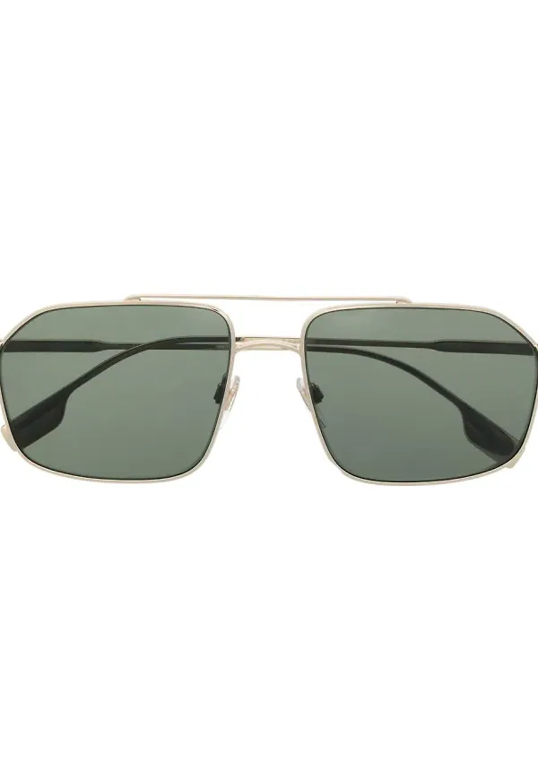 Burberry Eyewear fyrkantiga solglasögon - Guldfärgad