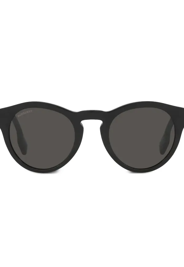 Burberry Eyewear runda solglasögon - Svart