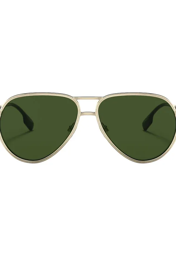 Burberry Eyewear Scott pilotsolglasögon - Guldfärgad