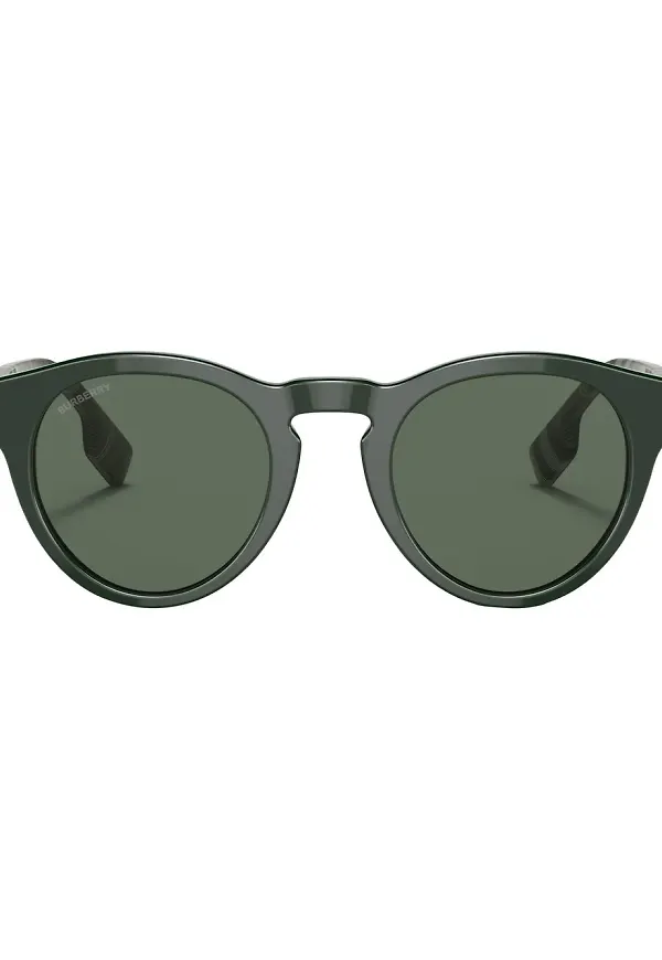 Burberry Eyewear vintagerutiga solglasögon - Grön