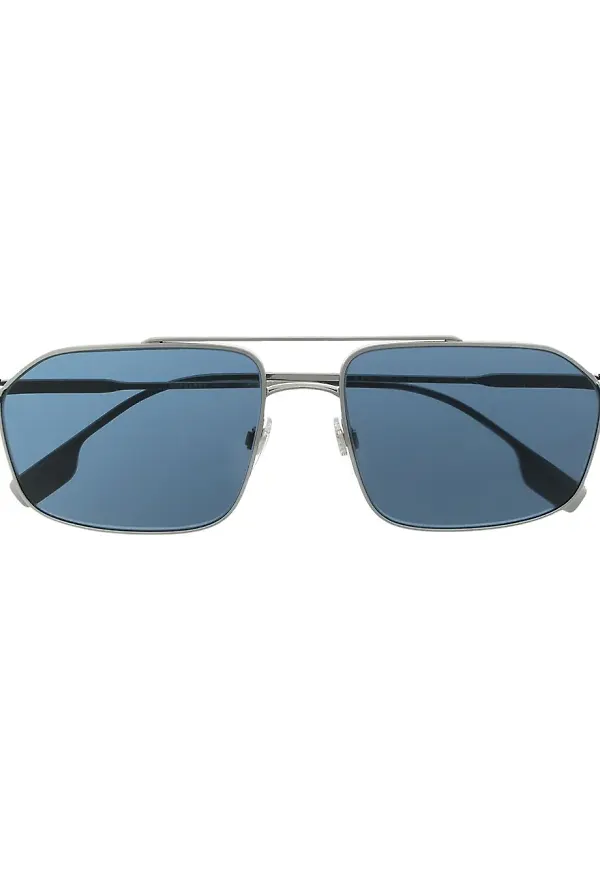 Burberry Eyewear Webb pilotsolglasögon - Silverfärgad