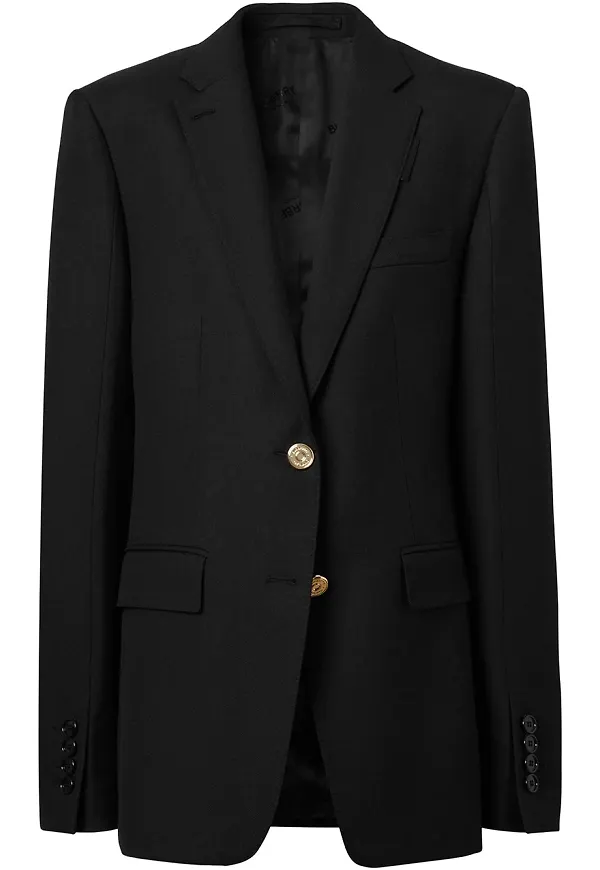 Burberry finblazer med monogram - Svart