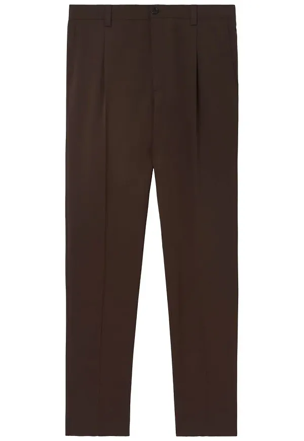 Burberry finbyxor i ull - Brun
