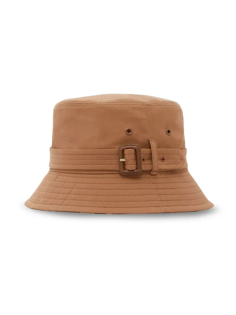 Burberry fiskehatt i gabardin - Brun