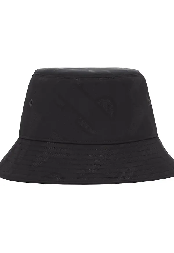 Burberry fiskehatt med monogram - Svart