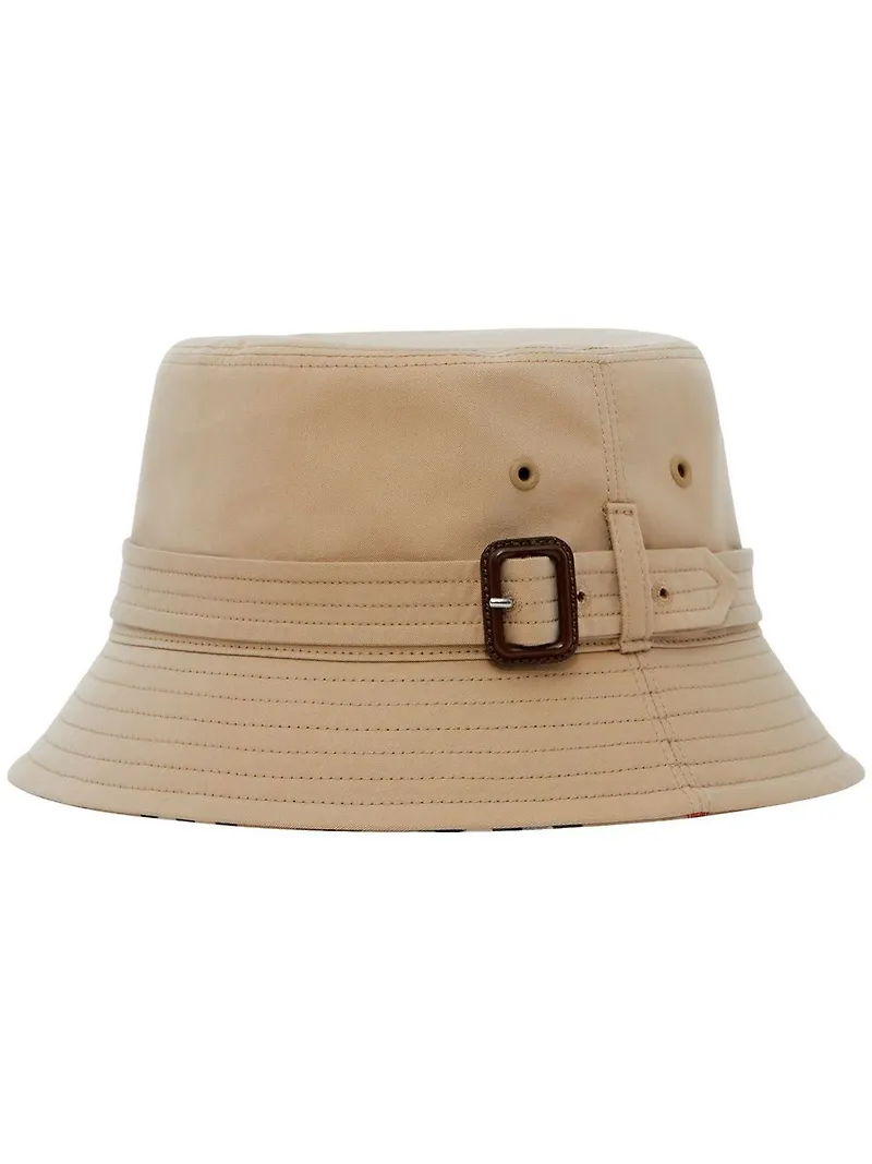 Burberry fiskehatt med rem - Neutral