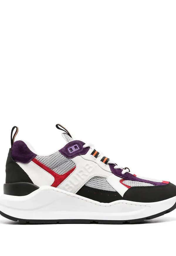 Burberry flerfärgade sneakers - Vit
