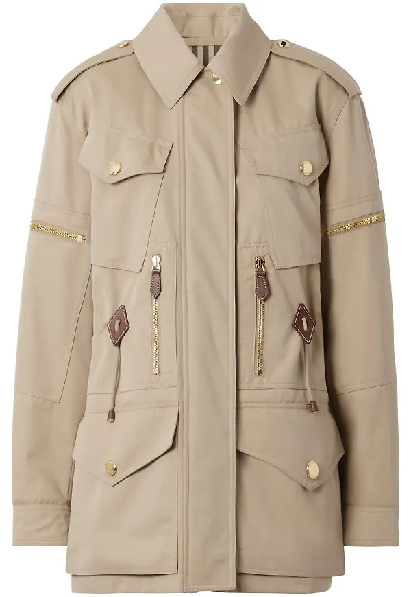Burberry fältjacka med ficka - Neutral