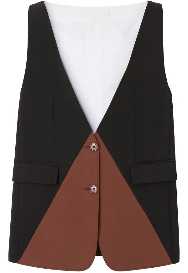 Burberry geometrisk finväst - Svart