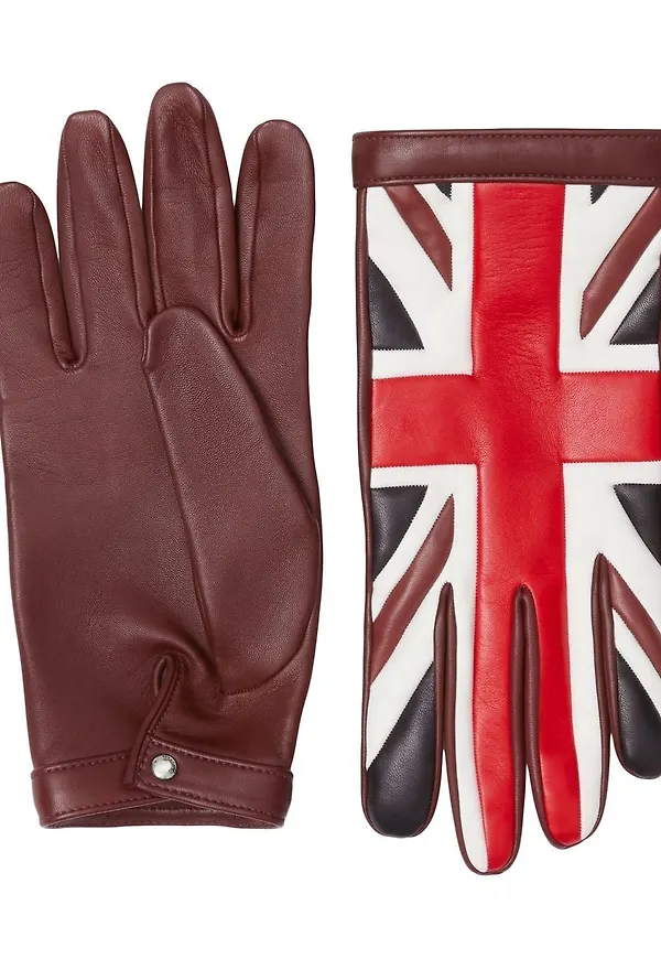 Burberry handskar med finish - Röd