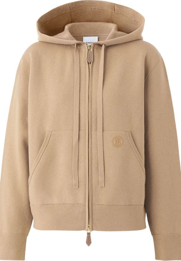 Burberry hoodie med broderat monogram - Neutral