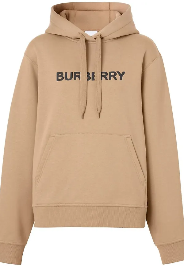 Burberry hoodie med dragsko - Neutral