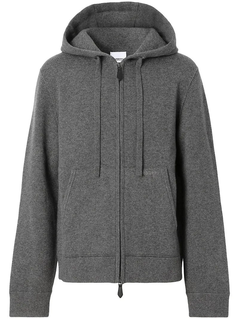 Burberry hoodie med logotypdetalj - Grå