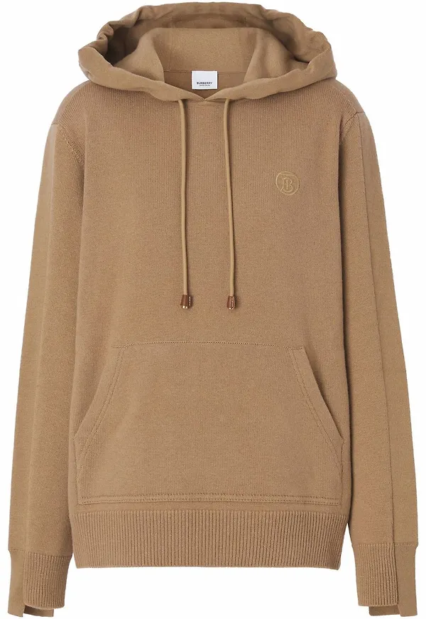 Burberry hoodie med monogram - Neutral