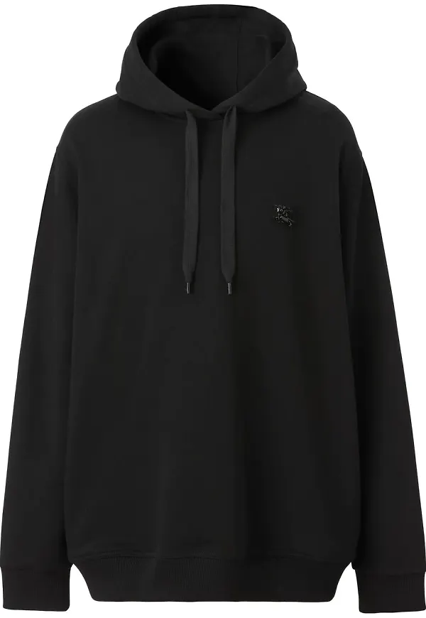 Burberry hoodie med strass - Svart
