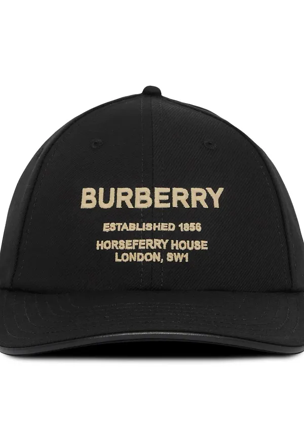 Burberry Horseferry basebollkeps - Svart
