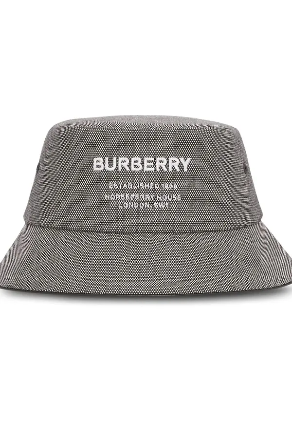 Burberry Horseferry fiskehatt - Svart