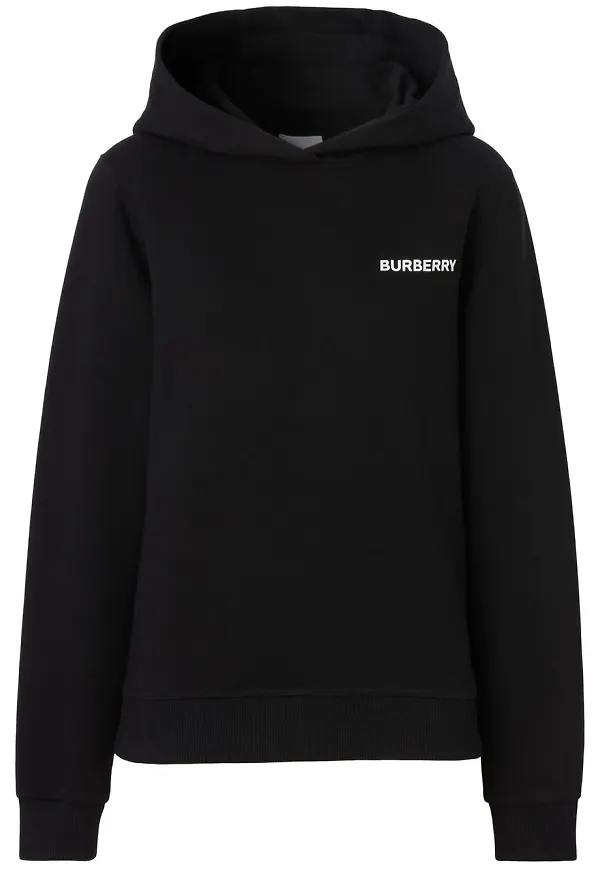 Burberry Horseferry fyrkantig hoodie - Svart