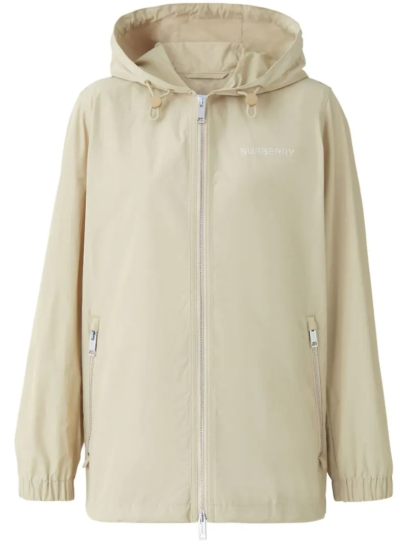 Burberry Horseferry fyrkantig jacka med huva - Neutral