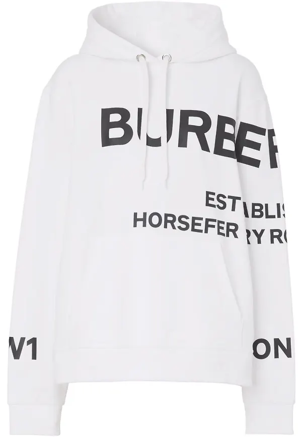Burberry Horseferry hoodie - Vit